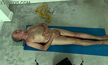 yoga milf strips clothes and wanks pussy hard on bedroom cam 😩💦