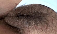 Stepmom's Pubic Hair Peeks from Panties as She Flashes Excitedly