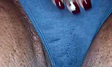 Granny's Wet Pussy Soaks Big Ass Fat Ebony Panties Needing Change