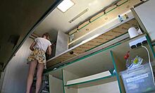 i told sexy hostess clear food truck but hidden cam catches dumb bitch upskirt!