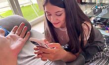 Stepsis Sucks Stepbro Cock Deep Sloppy To Piss Off Ex - Cum Mouth!