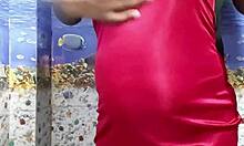 indian wife sneaks quick homemade fuck in the bathroom