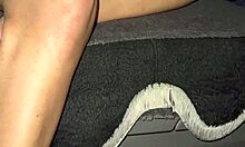 Truck cab full service: brunette wife bareback anal blowjob creampie from muscular driver