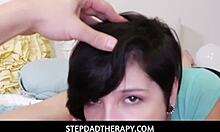 in stepdadtherapy, cute teen cadey mercury strips nude to seduce stepdad pov