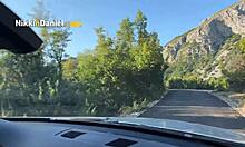 Amateur Couple Fucks Spontaneously on Car Hood Outdoors