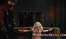 dominant man roughly pounds big-breasted blonde virgin's tight pussy hard