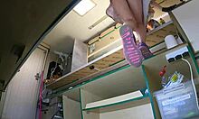 i told sexy hostess clear food truck but hidden cam catches dumb bitch upskirt!