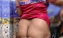 indian wife sneaks quick homemade fuck in the bathroom