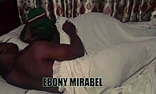 Ebony Honey Handles Massive Cock in Nighttime Fuck