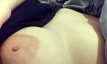 Goth Emo Plays With Huge Natural Tits And Hard Nipples