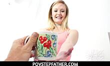 pov stepdad, pappy rams hot stepdaughter lanna carter's tight pussy