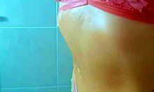 beautiful tanned latinas shower wet pussies after beach