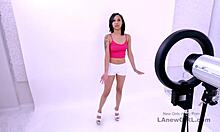 Horny Model Craves Long Cock Deep in Her Throat During Casting