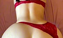 roommate's huge ass babe bent over doggystyle in red does it look bigger?