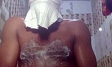 wanna see her huge tits bounce in erotic bathroom masturbation?