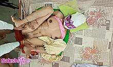 friend's lonely indian mom fucked hard in bedroom with big tits anal massage