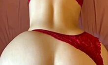 roommate's huge ass babe bent over doggystyle in red does it look bigger?