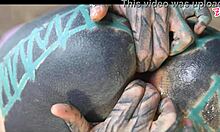 tattooed hippie takes massive toy up ass then real big cock 😈🔥