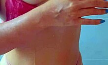 beautiful tanned latinas shower wet pussies after beach