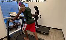 Sharing Gym Machine With Cute 18-Year-Old