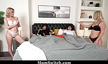 Stepmoms Swap Stepsons for Curvy Fat Ass Group Orgy Fuck