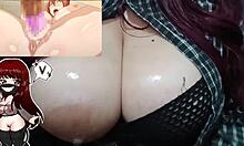 Hot Chubby Milf's Big Natural Tits Bounce On Bwc Dildo!