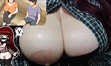 Hot Chubby Milf's Big Natural Tits Bounce On Bwc Dildo!