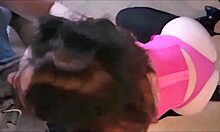 damn french milf in satin lingerie sucks dick deepthroat while clothed 😘🍆💦