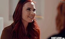 horny milf kenna james licks aidra fox's wet pussy in lingerie taboo session