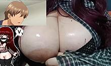 Hot Chubby Milf's Big Natural Tits Bounce On Bwc Dildo!