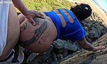 meduzza the baiana big ass slut fucks hard on salvador beach orla pov