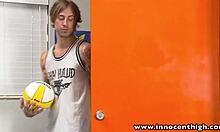 innocenthigh's perky tits tattooed volleyball athlete gets classroom hardcore fuck