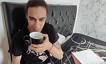 after work her boss bends the horny colombian secretary over for deepthroat blowjob hard doggystyle pounding and massive cumshot on that big shaking ass