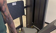 Sharing Gym Machine With Cute 18-Year-Old