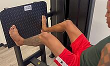 Sharing Gym Machine With Cute 18-Year-Old