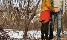 wanna watch hot stepmom pee outside with me dripping wet pussy?