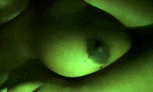 late night nipple licking feels so damn good on these ebony tits 😋👅