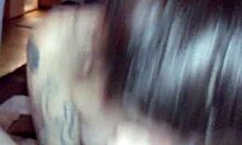 pregnant amateur deepthroats my thick uncut 8 inch cock pov