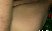 Indian girlfriend bounces hard on boyfriend's throbbing penis