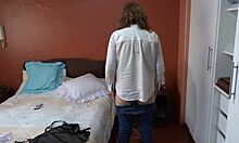 latina stepmom begs for big cock cum in hairy pussy