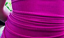 hey check this busty brunette milf with huge ass fucking wildly on the balcony... damn!