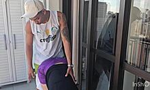 damn 😍 gym milf couldn't resist that big black cock at the gym 1on1 brazilian hottie