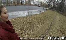 European teens bent over doggystyle on hidden webcam fuck