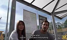 hunt4k guy tricks hot czech chick into sex for cash after she needs a place to crash... damn she's fingering wet!