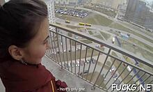 European teens bent over doggystyle on hidden webcam fuck