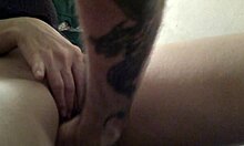 check out my mature american wife's super hairy beaver up close n personal