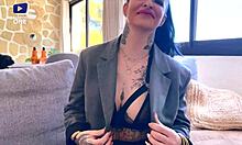 damn this 45yo tattooed french milf gets naughty fucked by horny neighbor 😈🔥