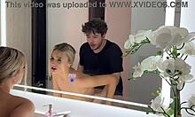 check out all natural big tits blonde cas summer riding luke cooper's cock in mirror