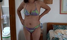 Beach wife bikini tease makes cocks throb hard