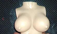 dolly begs for double penetration then blasts cum on her tits